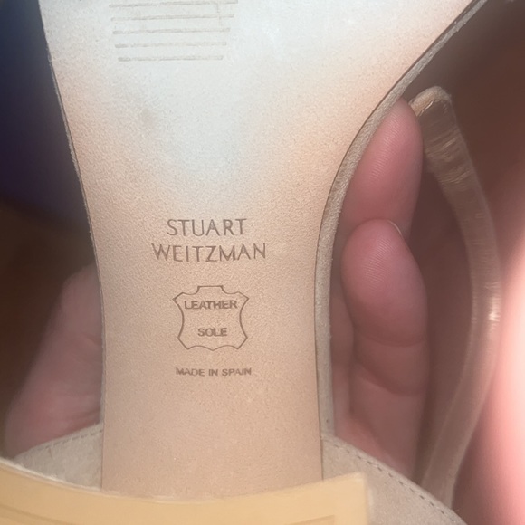 Stuart Weitzman Beach Suede Heel . Size 8.5 - Picture 7 of 8